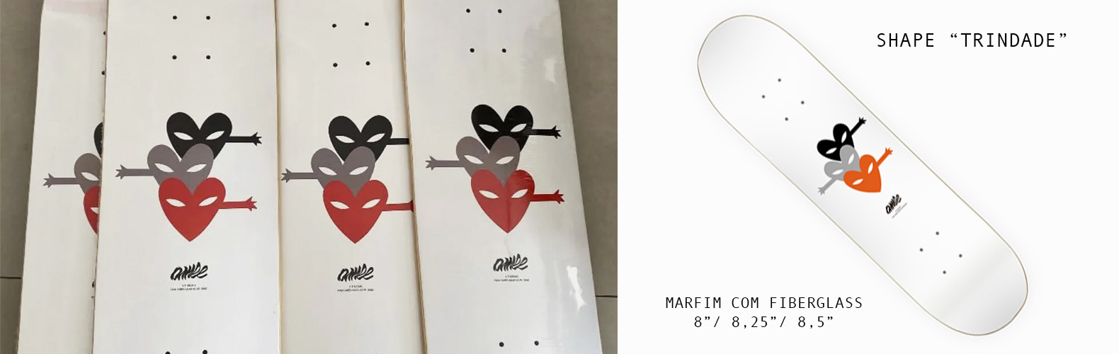 skate, shape para skatista, shape de marfim com fibra